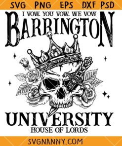Barrington University SVG, Dark Romance Reader Svg, Spicy Romance Svg